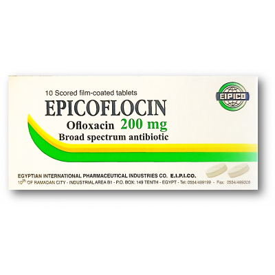 EPICOFLOCIN 200 MG ( OFLOXACIN ) 10 FILM-COATED TABLETS